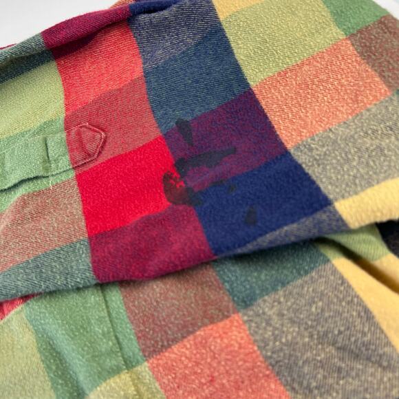 Orvis Vintage Men's Colorful Plaid Button Down Shirt size XL - Picture 6 of 6